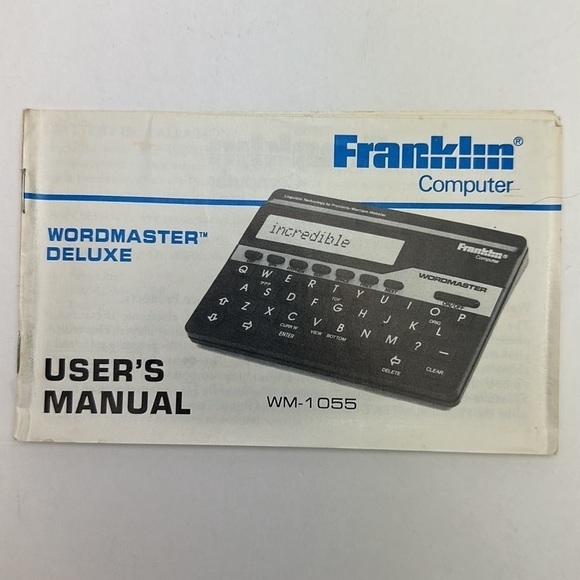 Vintage FRANKLIN WORDMASTER Deluxe Dictionary Merriam-Webster With Case - Picture 8 of 13